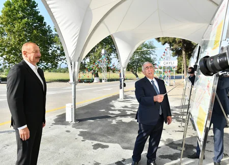 Prezident İlham Əliyev Qazaxa səfər edib