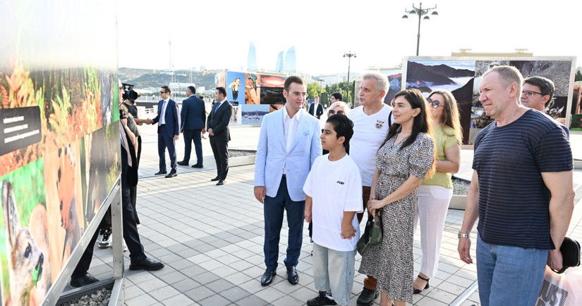 Leyla Aliyeva attends opening of photo exhibition dedicated to 100th anniversary of environmental protection in Azerbaijan 