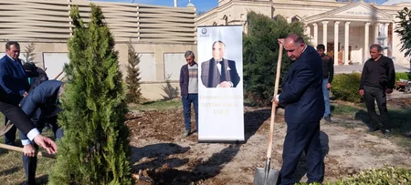 Göyçayda Heydər Əliyevin 100 illiyinə həsr olunmuş ağacəkmə aksiyası keçirilib