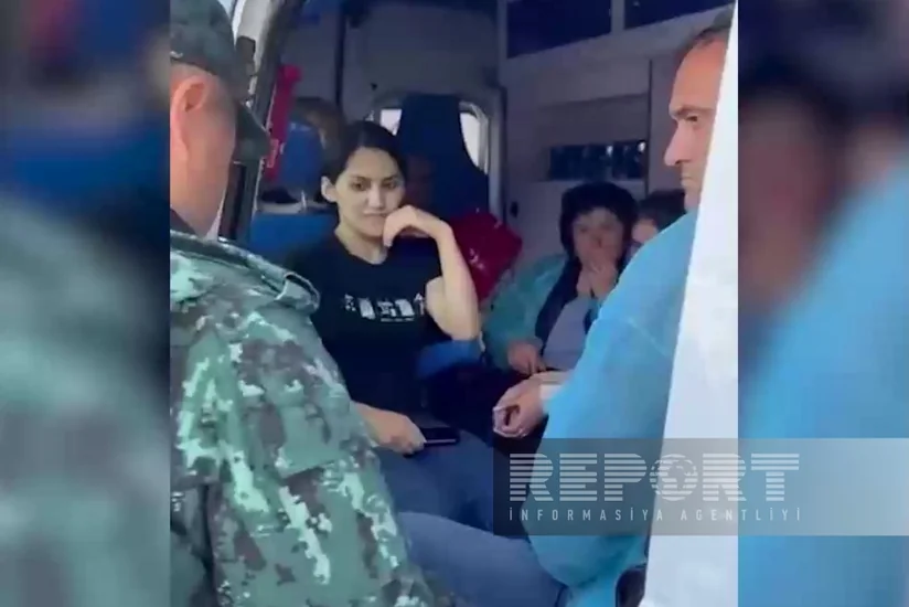 Laçın-Xankəndi yolundakı sərhəd-buraxılış məntəqəsi ilə Qarabağın erməni sakinləri maneəsiz keçirlər - VİDEO - EKSKLÜZİV
