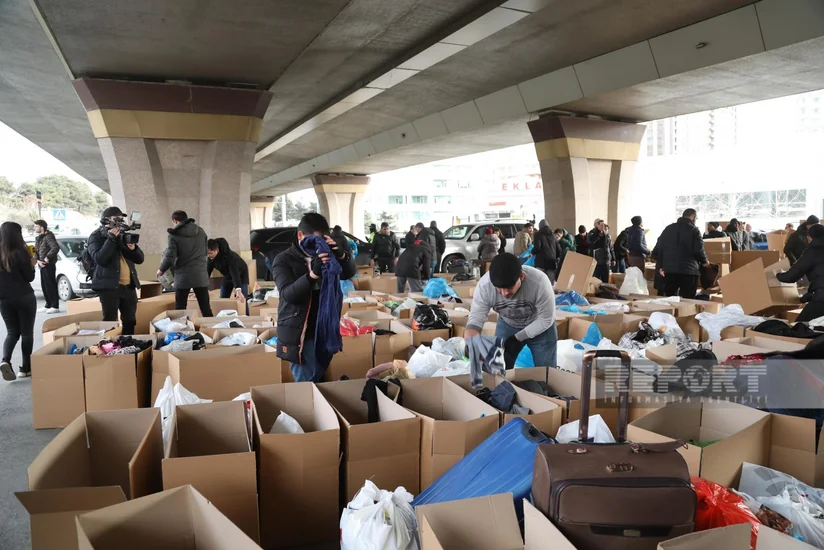 Aid collection point for Turkiye quake victims moved to different place in Baku