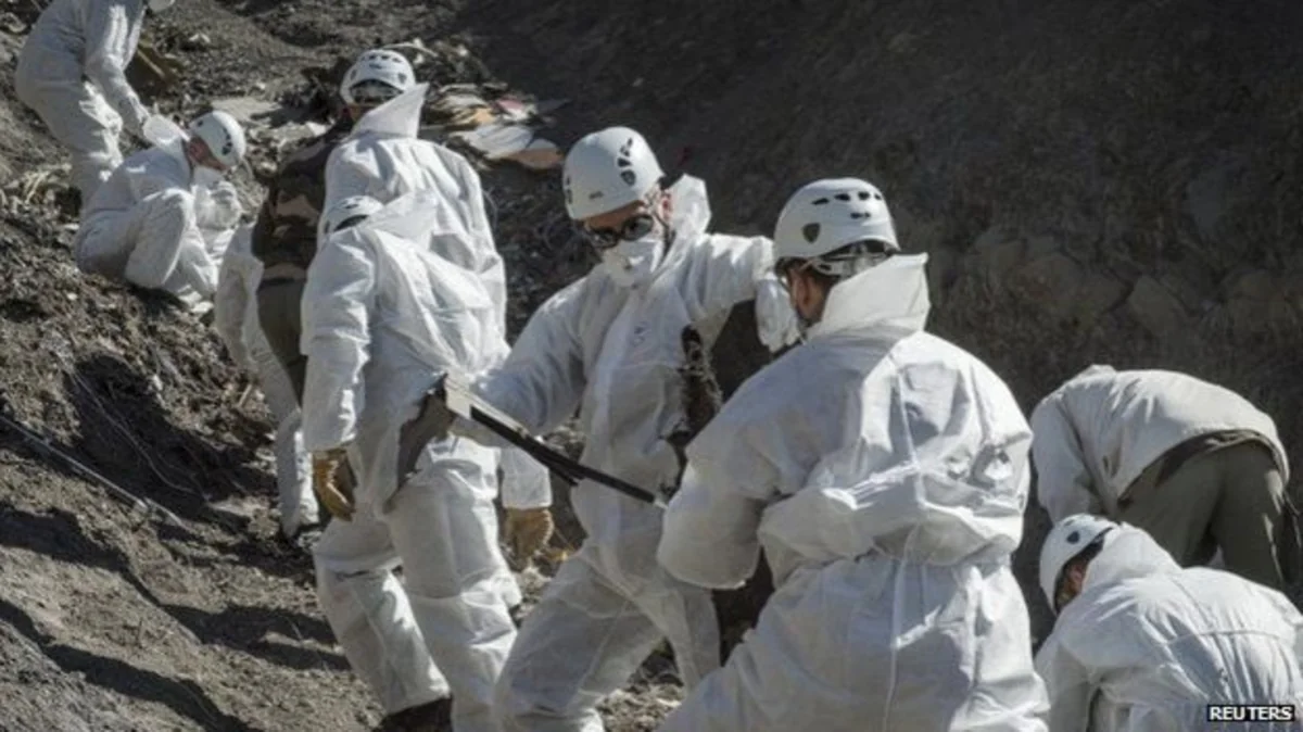 Alps plane crash: Search for victims' bodies ends