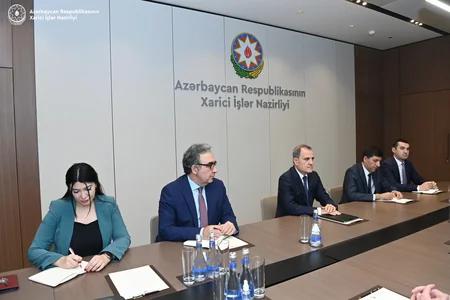 Джейхун Байрамов встретился с делегацией Caspian Policy Center
