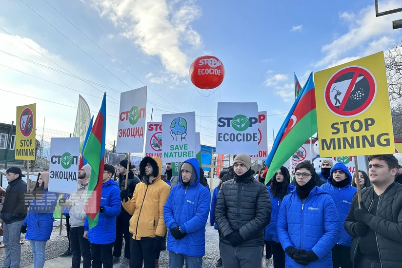 Protest rally on Khankandi-Lachin road enters its 46th day