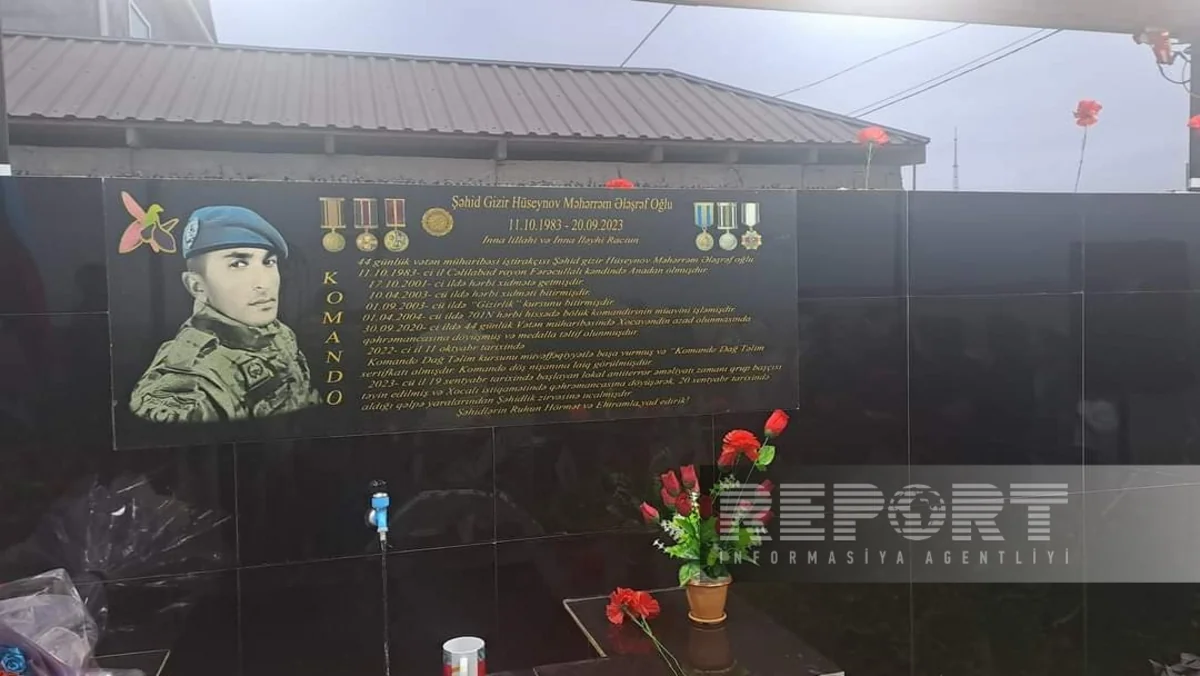 Cəlilabadda şəhid Məhərrəm Hüseynovun adı verilən bulağın açılışı olub