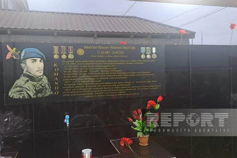 Cəlilabadda şəhid Məhərrəm Hüseynovun adı verilən bulağın açılışı olub