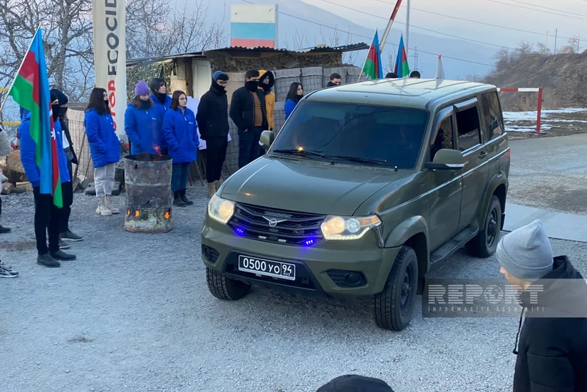 Bu gün Xankəndi-Laçın yolunda 46 avtomobilin hərəkətinə şərait yaradılıb - YENİLƏNİB-8