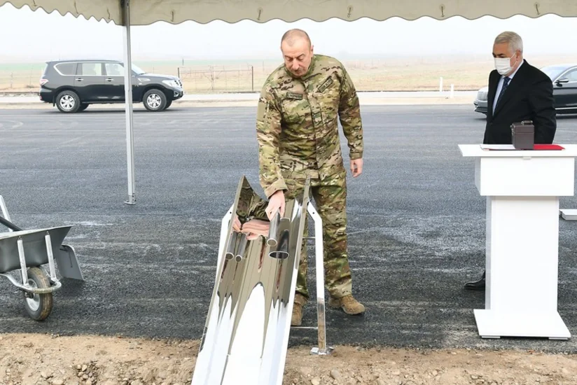 Заложены фундаменты мечети, Шушинской радио- и телевещательной башни и городской больницы в селе Дашалты