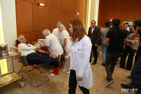YAP-da qanvermə aksiyası keçirilib - FOTO