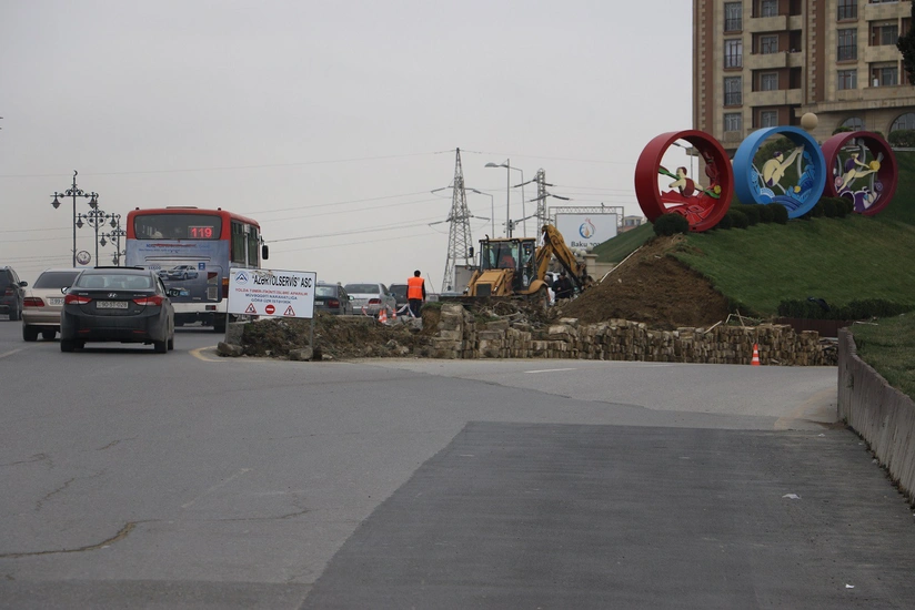 Şamaxinkada avtonəqliyyat vasitələrinin hərəkəti asanlaşdırılır