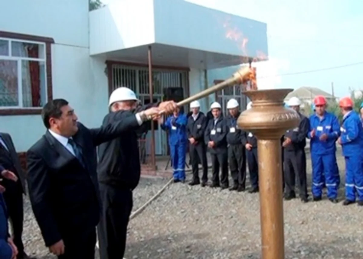 ​Azərbaycanda daha bir kəndə qaz verilib