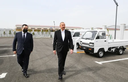 Prezident Hacıqabul Sənaye Məhəlləsinin açılışında iştirak edib - YENİLƏNİB