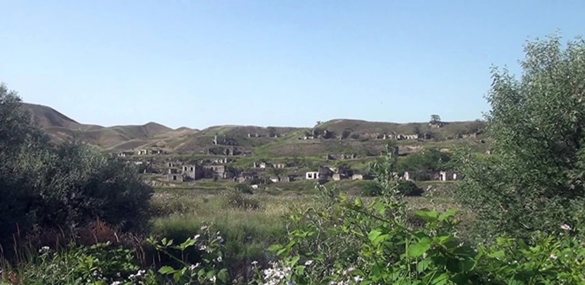 Video footage from Zangilan village