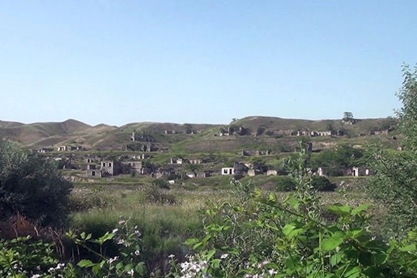 Video footage from Zangilan village