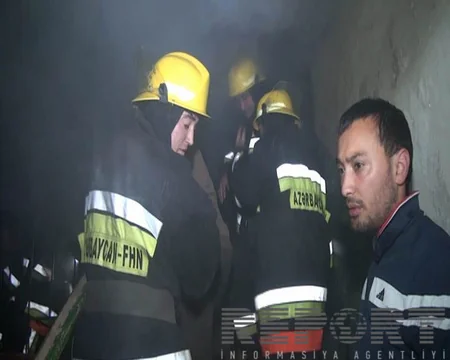 ​Tovuzda binada yanğın nəticəsində iki nəfər tüstüdən zəhərlənib