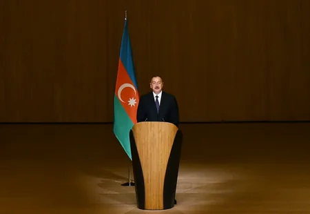 Prezident İlham Əliyev XXXI Yay Olimpiya Oyunlarında iştirak edəcək idmançıların yolasalma mərasimində iştirak edib