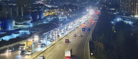 Bakının tıxac olan yolları açıqlanıb - SİYAHI