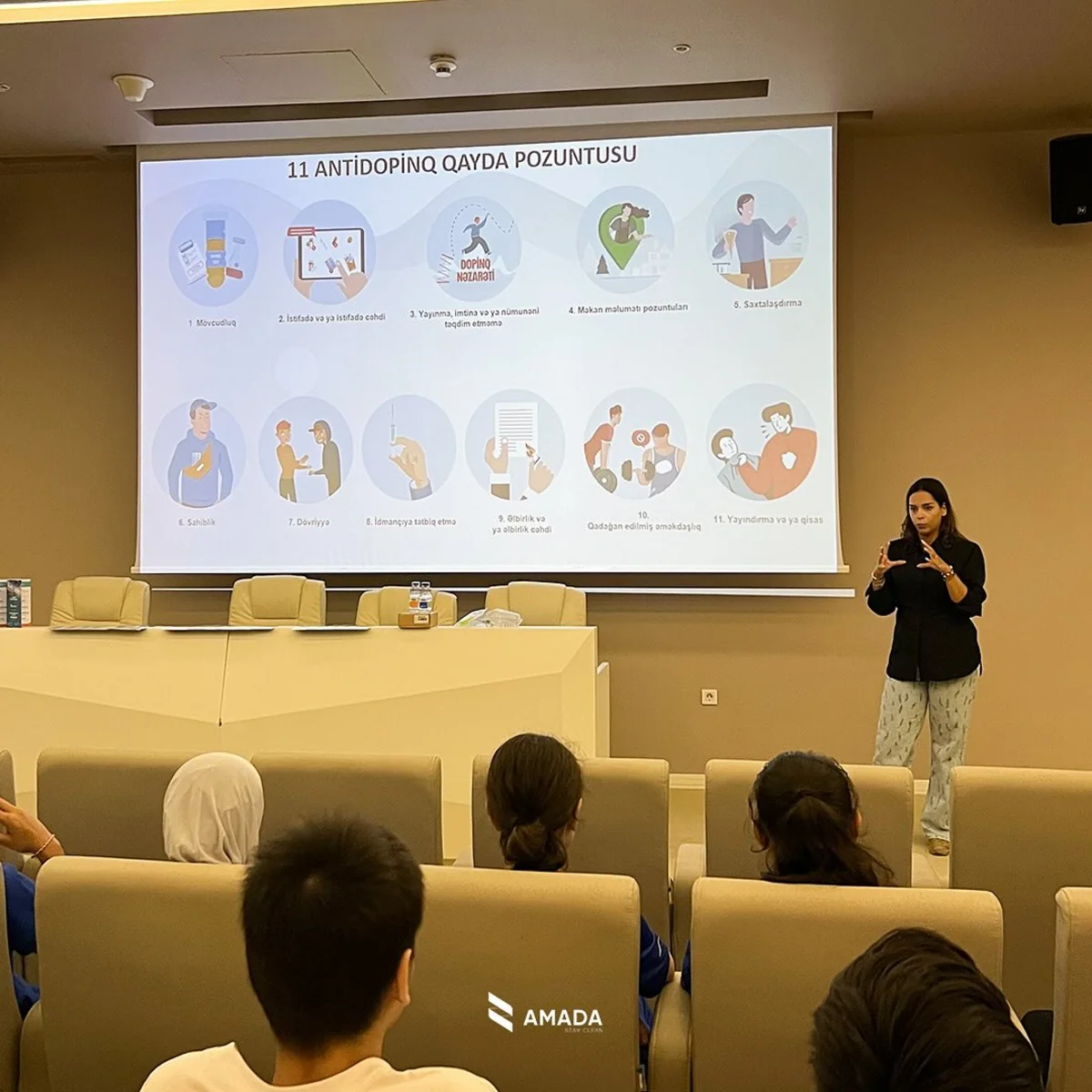 AMADA Azərbaycan Taekvondo Federasiyası üçün antidopinq maarifləndirmə seminarı təşkil edib