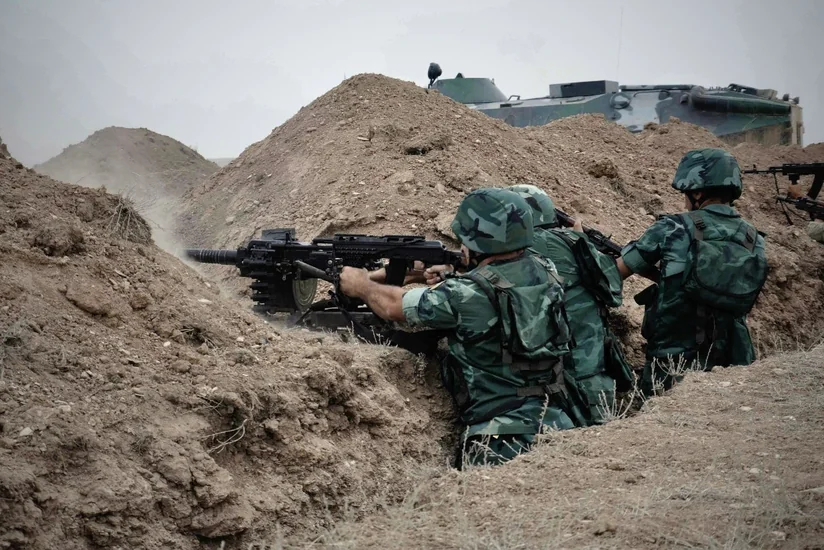 ​Вооруженные силы Азербайджана нанесли 158 огневых ударов по огневым точкам, позициям и окопам врага