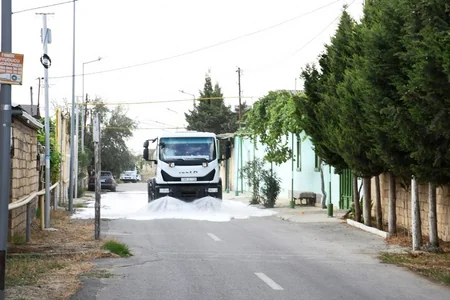 Bu gün Bakının 554 küçəsi yuyulub - YENİLƏNİB