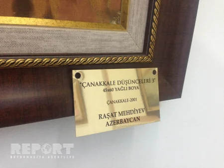 Azərbaycanlı rəssamın əsəri Rumıniyada nümayiş olunur - FOTO