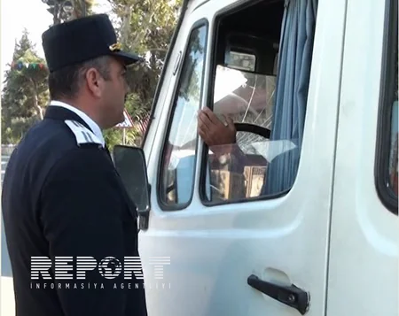 Qanunsuz sərnişindaşıma ilə məşğul olan avtobus və taksi sürücülərinə qarşı reyd keçirilib - FOTO