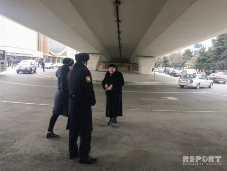 Bakıda qaydaları pozan piyadalara qarşı reyd keçirilib - FOTO - VİDEO