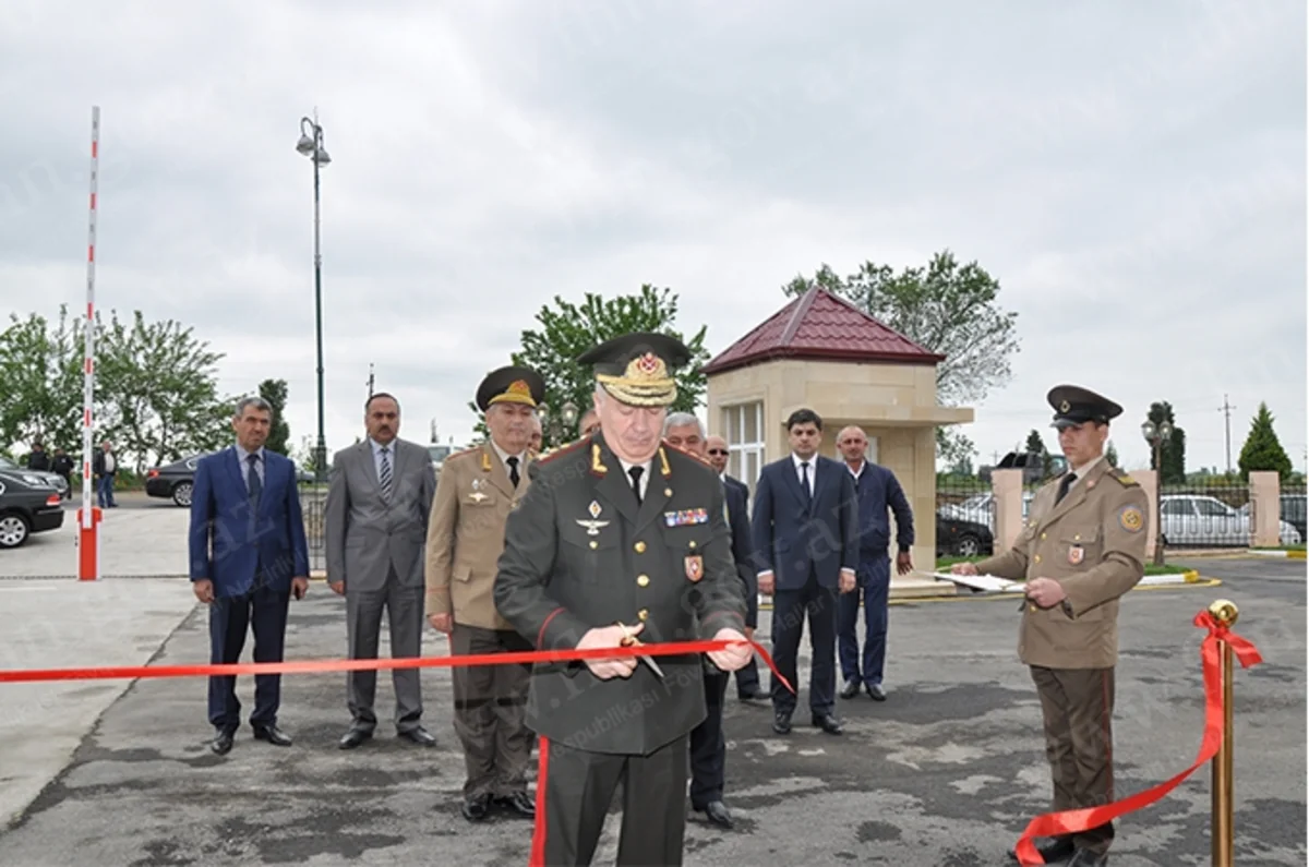 Ağcabədi rayon Dövlət Yanğından Mühafizə Hissəsinin yeni binasının açılışı olub