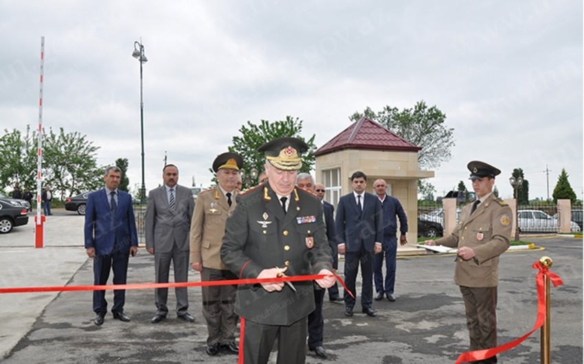 Ağcabədi rayon Dövlət Yanğından Mühafizə Hissəsinin yeni binasının açılışı olub
