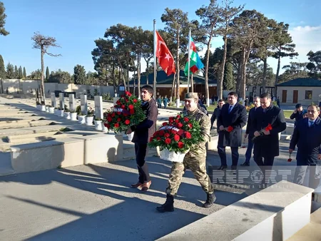 Qaraheybət faciəsində həlak olan DSX zabitlərinin xatirəsi yad edilib