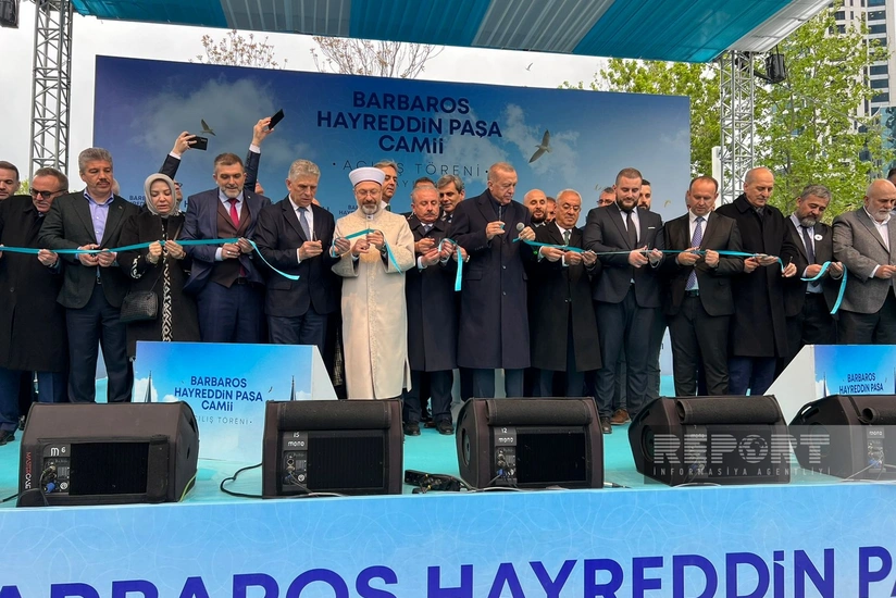 Ərdoğan İstanbulda 20 min nəfərlik məscidin açılışını edib