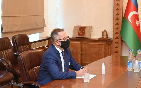 Ceyhun Bayramov Yunanıstanın yeni səfiri ilə görüşüb