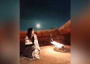 Leyla Əliyeva Atəşgah məbədindən görüntülər paylaşıb