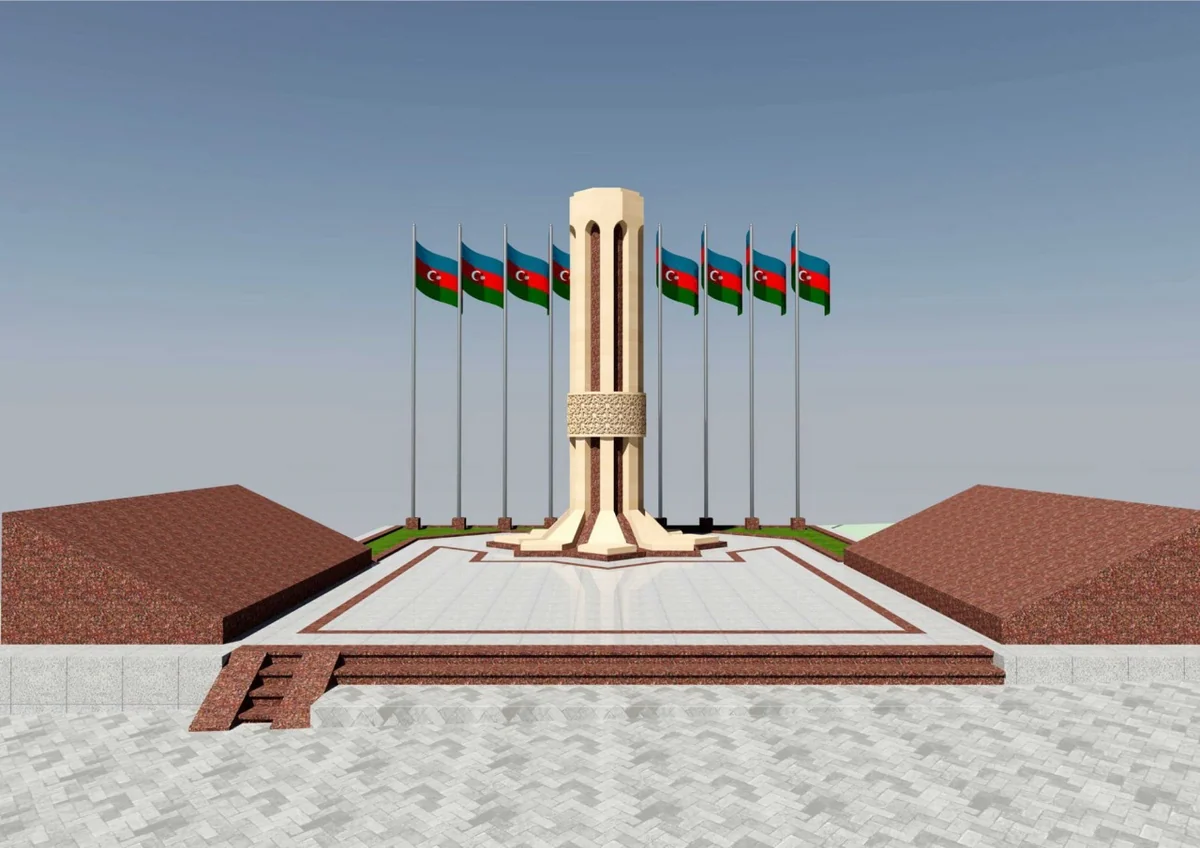 Şəmkirdə şəhidlərin xatirəsinə abidə kompleksi tikilir