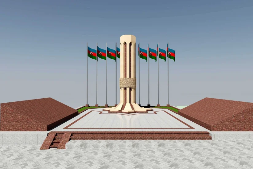 Şəmkirdə şəhidlərin xatirəsinə abidə kompleksi tikilir