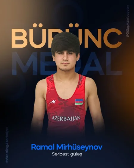 Azərbaycan güləşçiləri U-17 Avropa çempionatının son günündə bir dəst medal qazanıblar
