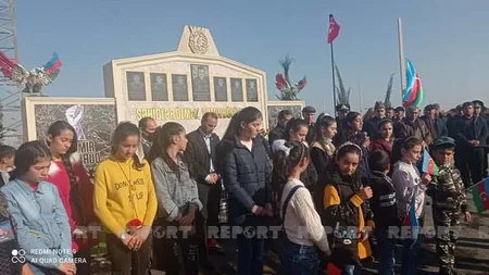 Vətən müharibəsi şəhidlərinin xatirəsinə ucaldılan bulaq kompleksinin açılışı olub