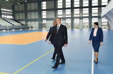 Prezident Abşeron Olimpiya İdman Kompleksinin açılışında iştirak edib