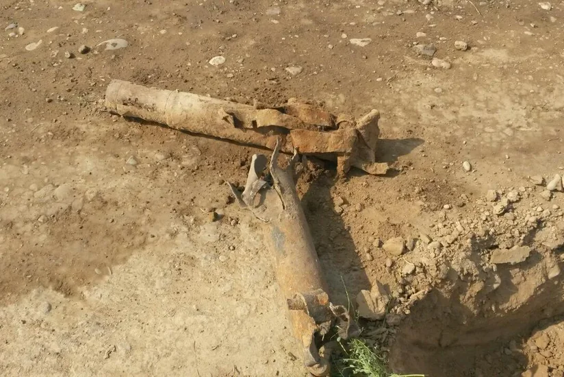 Horadiz-Bakı avtomobil yolundan partlamış Qrad raketinin qalıqları aşkarlanıb