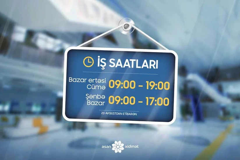 “ASAN xidmət” və “ASAN Kommunal” mərkəzlərinin iş qrafiki dəyişdirilir
