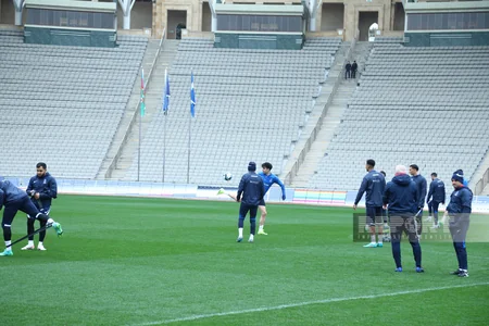Azərbaycan millisinin Tofiq Bəhramov adına Respublika stadionunda açıq məşqi keçirilib