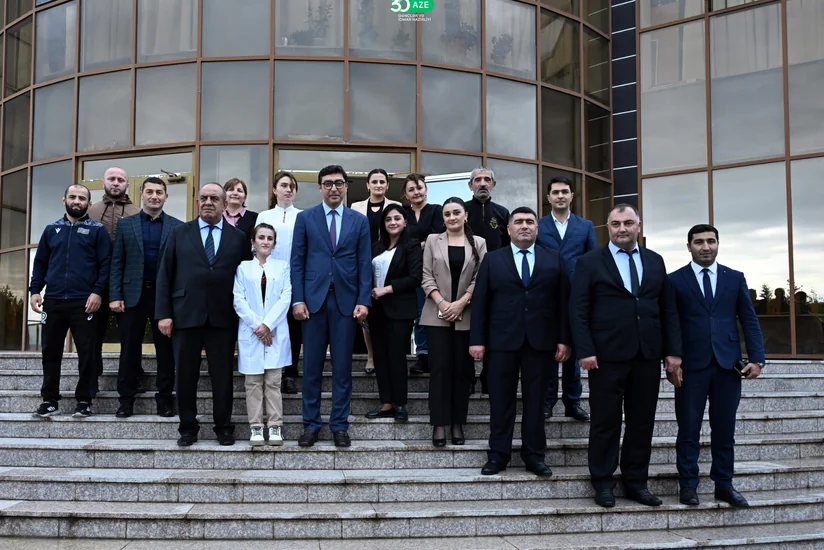 Fərid Qayıbov Zaqatala Olimpiya İdman Kompleksinə baxış keçirib