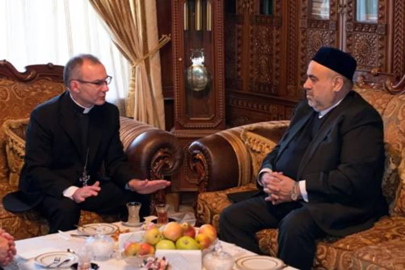 ​Şeyxülislam Vatikanın Cənubi Qafqaz üzrə elçisini qəbul edib
