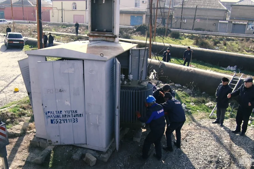 Azərişıq Bakının Binəqədi rayonunda yenidənqurma işləri aparır