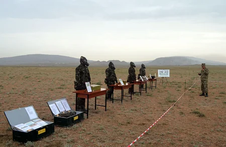 Azerbaijan increasing combat readiness of chemical, bacteriological and radiological defense units 