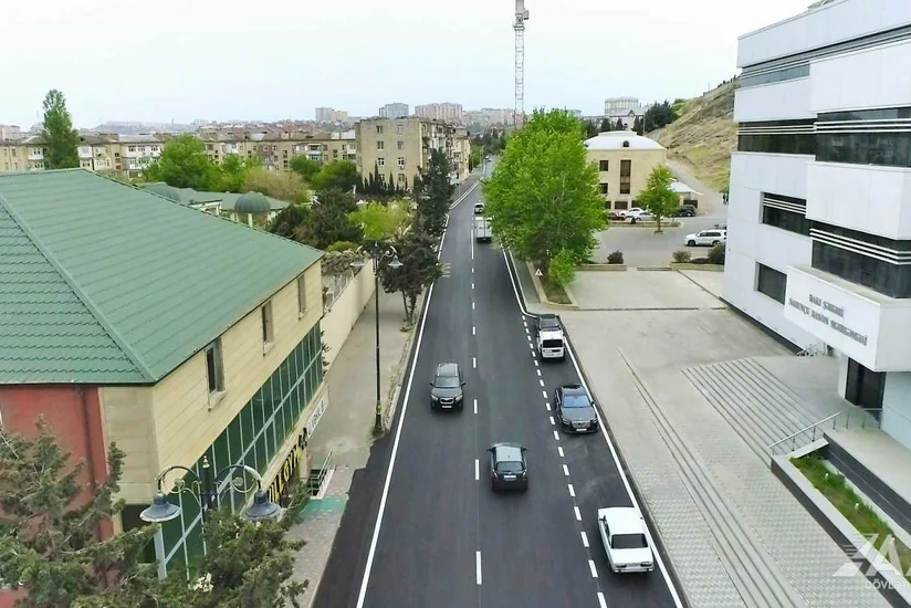 Bakıxanov qəsəbəsində 1 500 metr uzunluğa malik olan küçə əsaslı təmir olunub