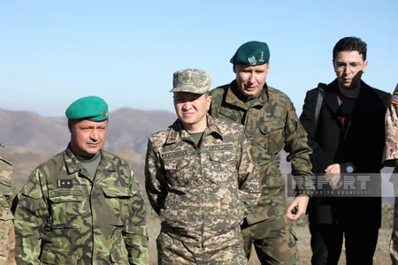 Xarici ölkələrin hərbi attaşeləri Sarıbaba yüksəkliyində mina sahələrinə baş çəkiblər - YENİLƏNİB