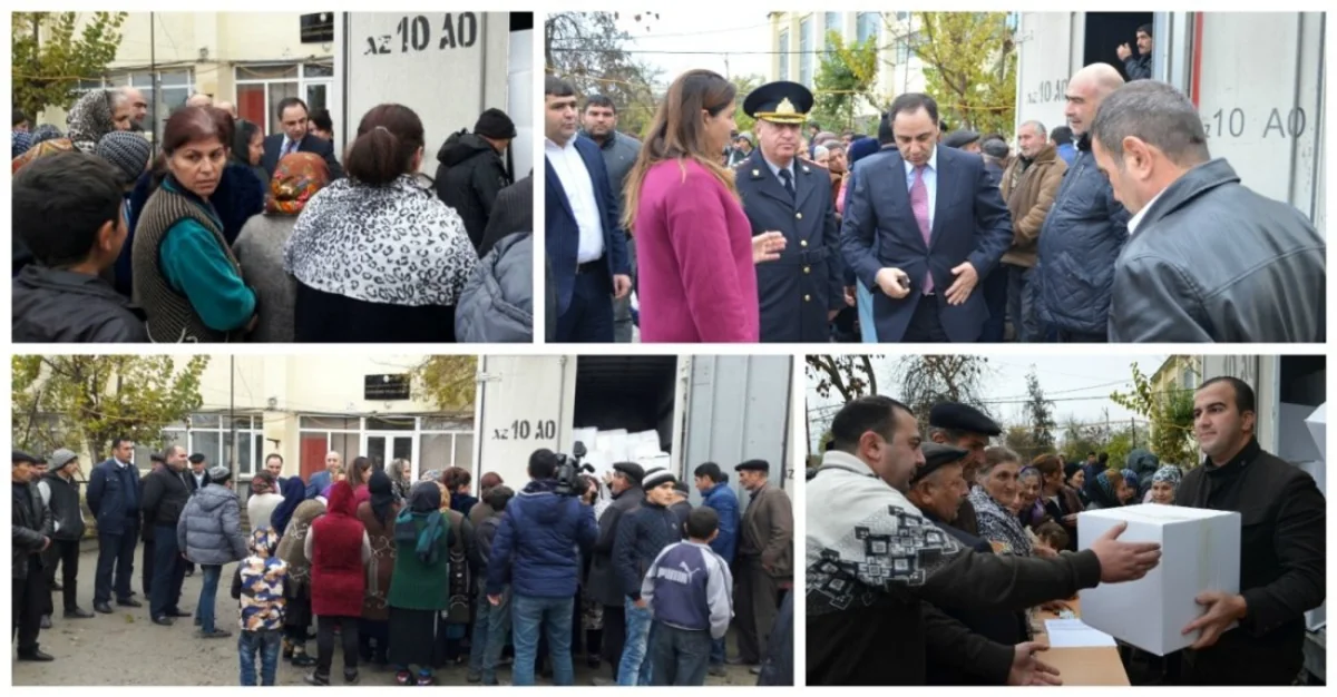Penitensiar Xidmətin şəxsi heyəti məcburi köçkünlərə yardım göstərib