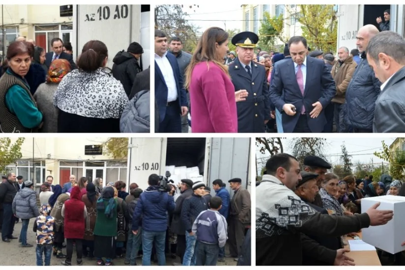 Penitensiar Xidmətin şəxsi heyəti məcburi köçkünlərə yardım göstərib