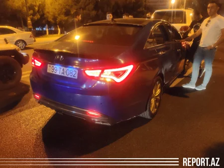 В Сумгайыте столкнулись два автомобиля